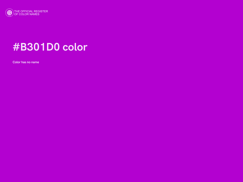 #B301D0 color image