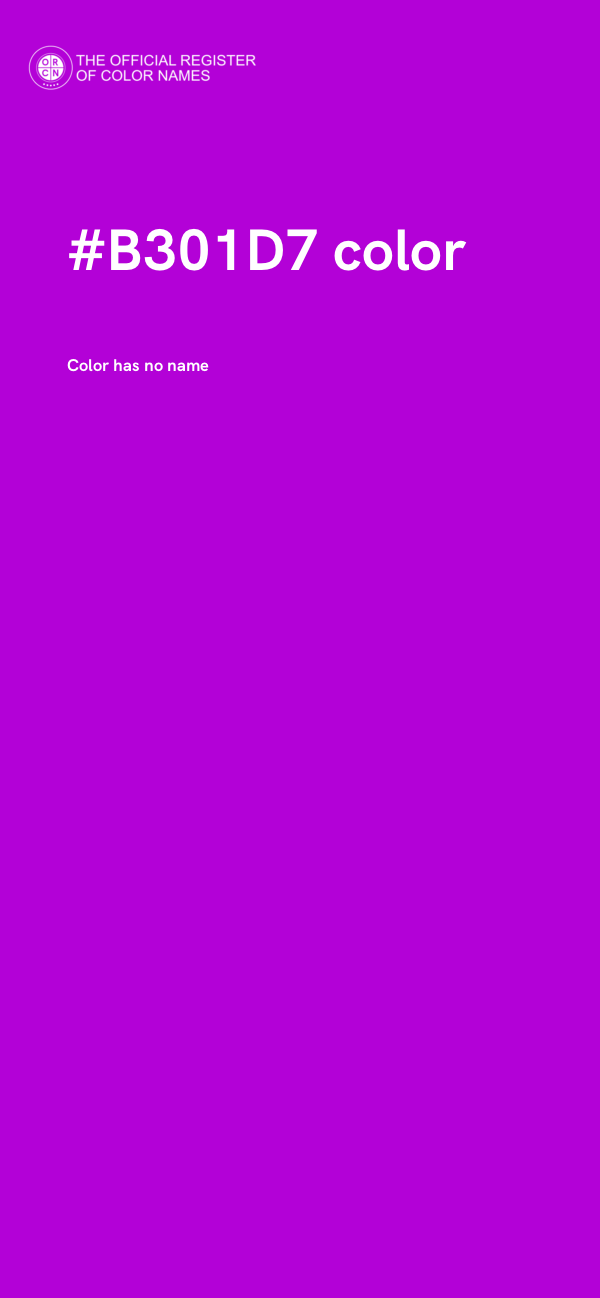 #B301D7 color image