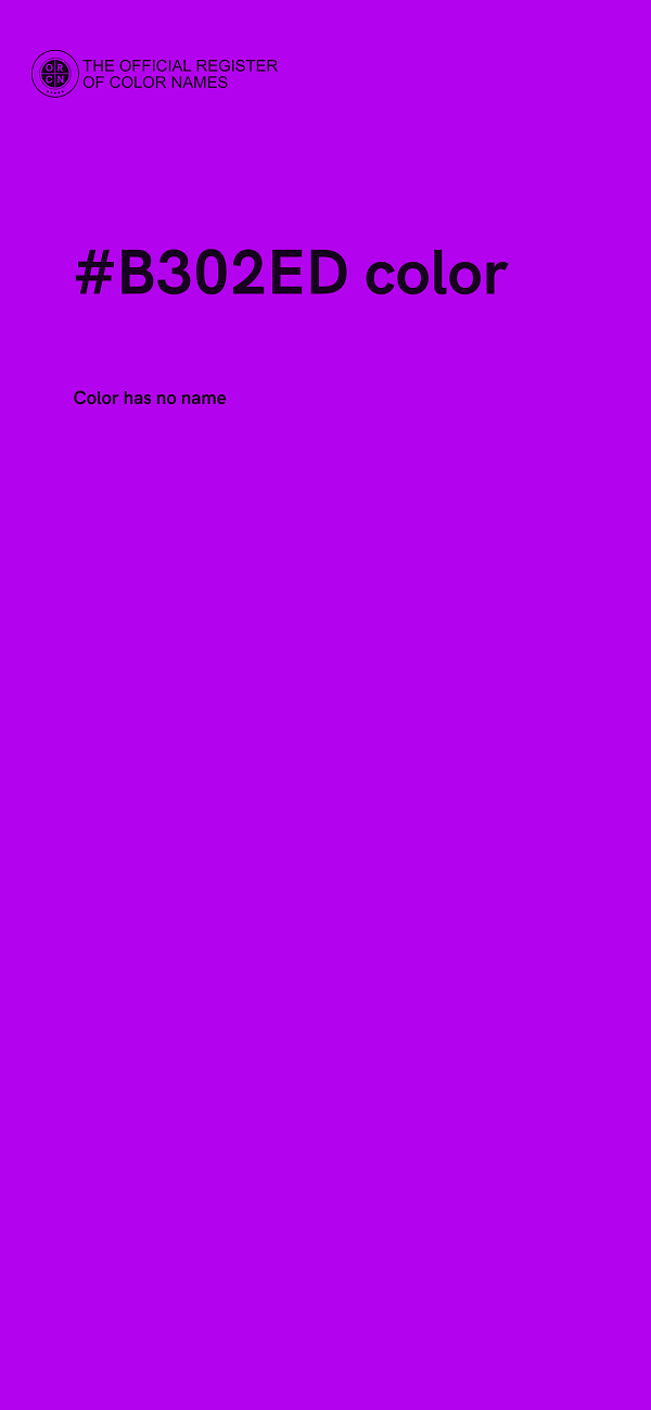 #B302ED color image