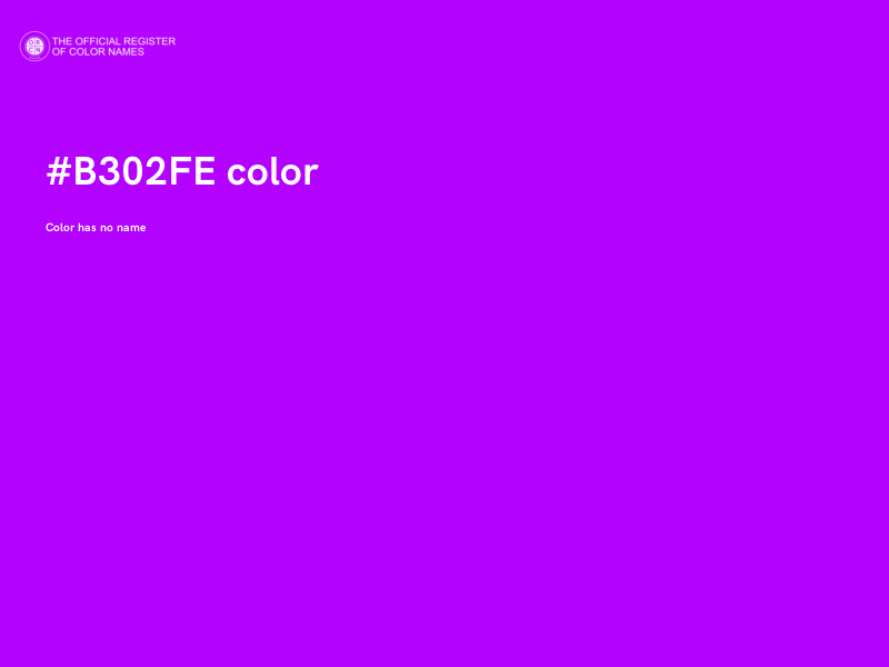 #B302FE color image
