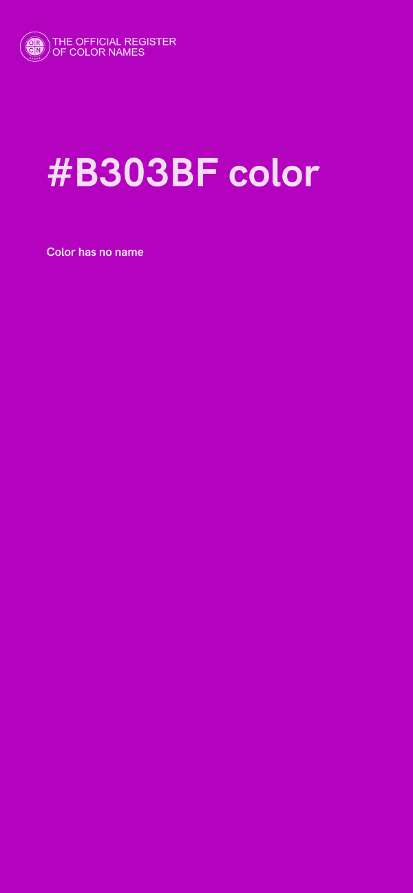#B303BF color image