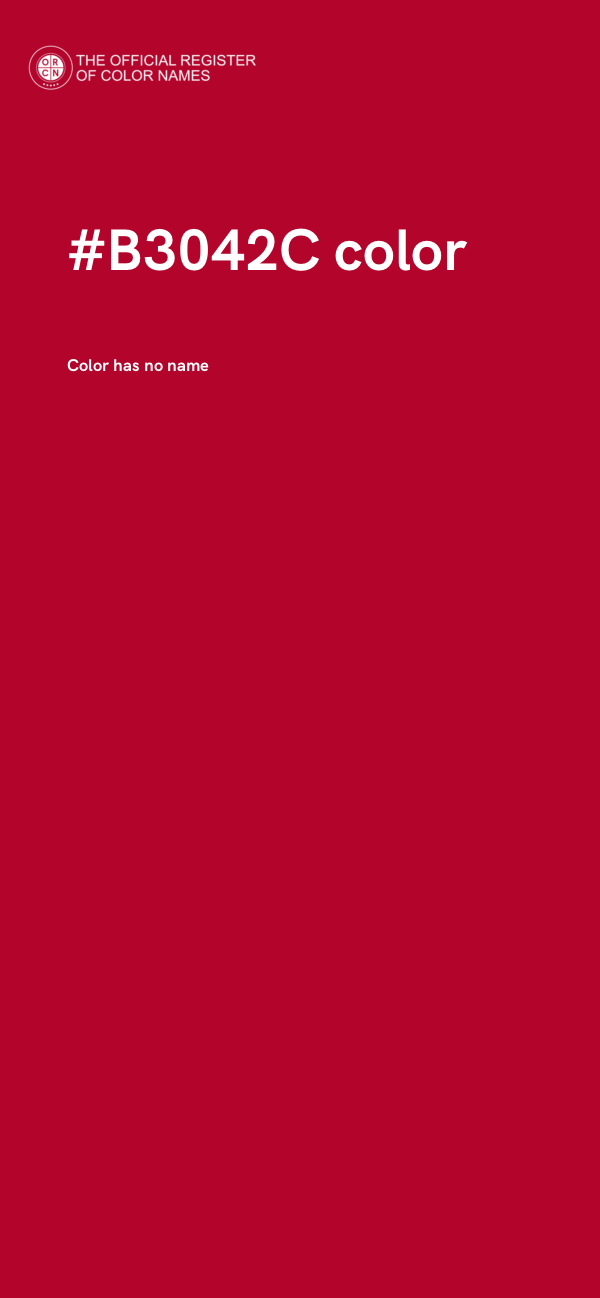 #B3042C color image