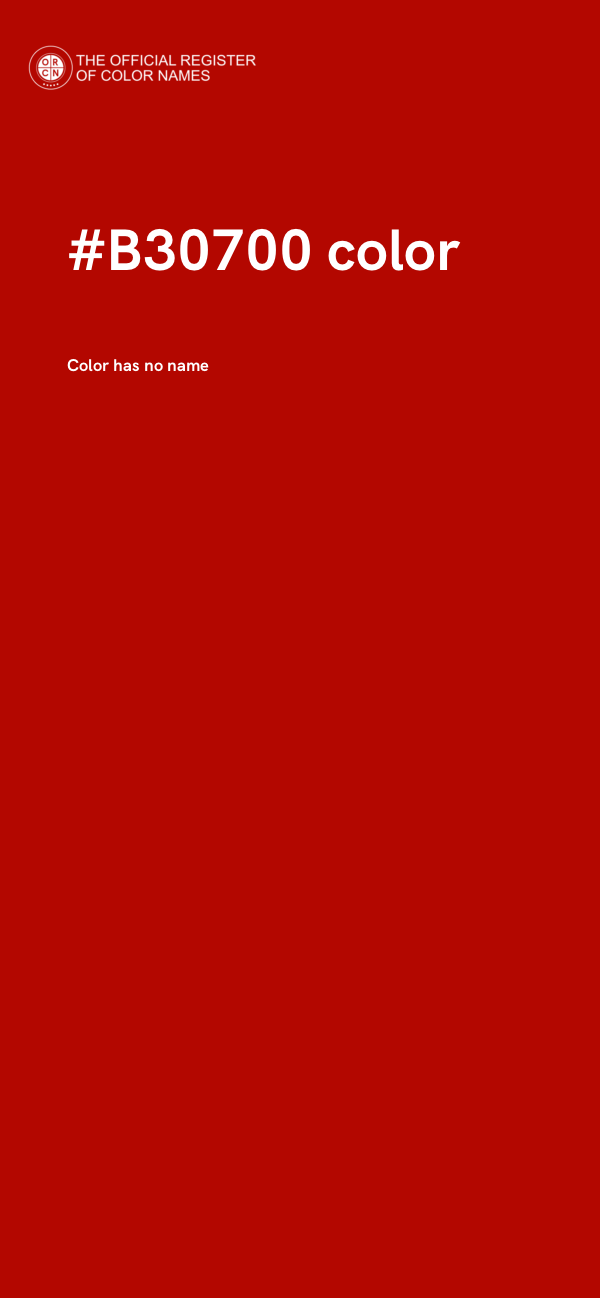#B30700 color image