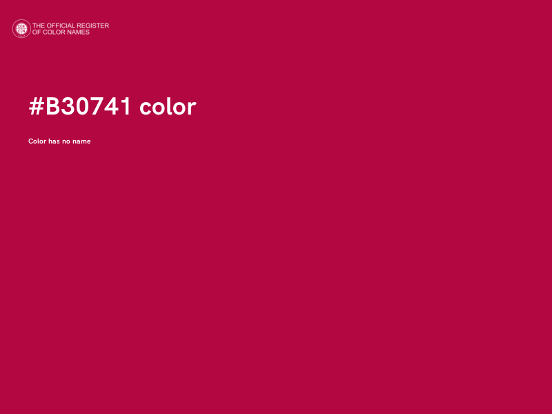 #B30741 color image