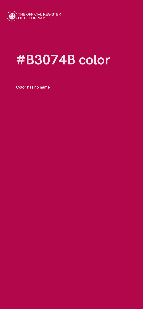 #B3074B color image