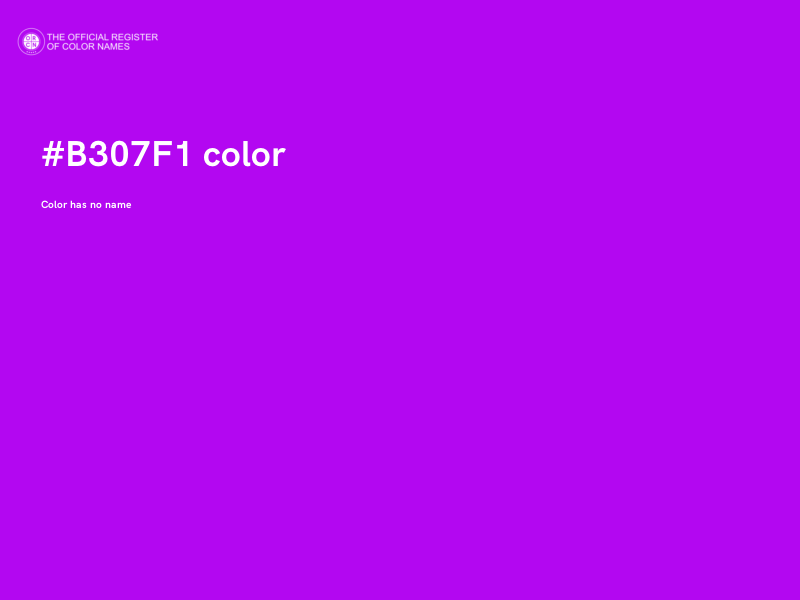 #B307F1 color image