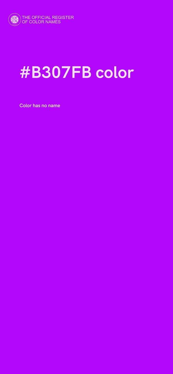 #B307FB color image