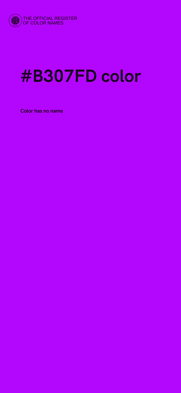 #B307FD color image