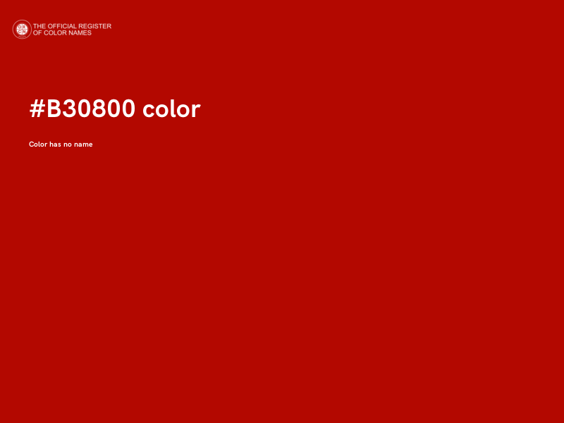 #B30800 color image