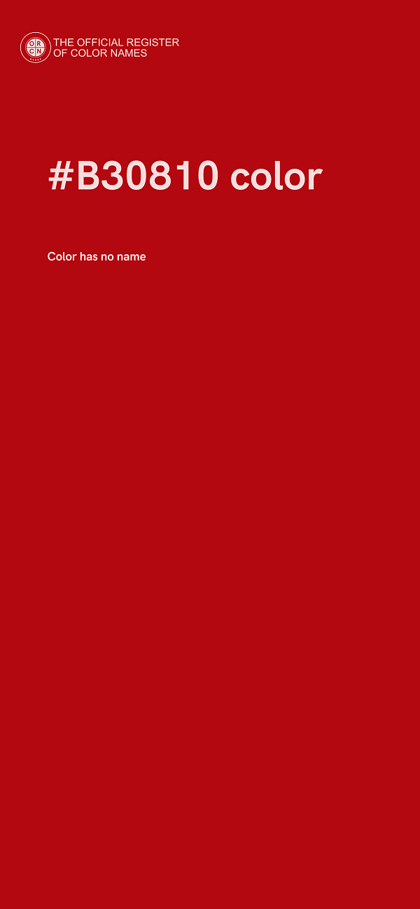 #B30810 color image