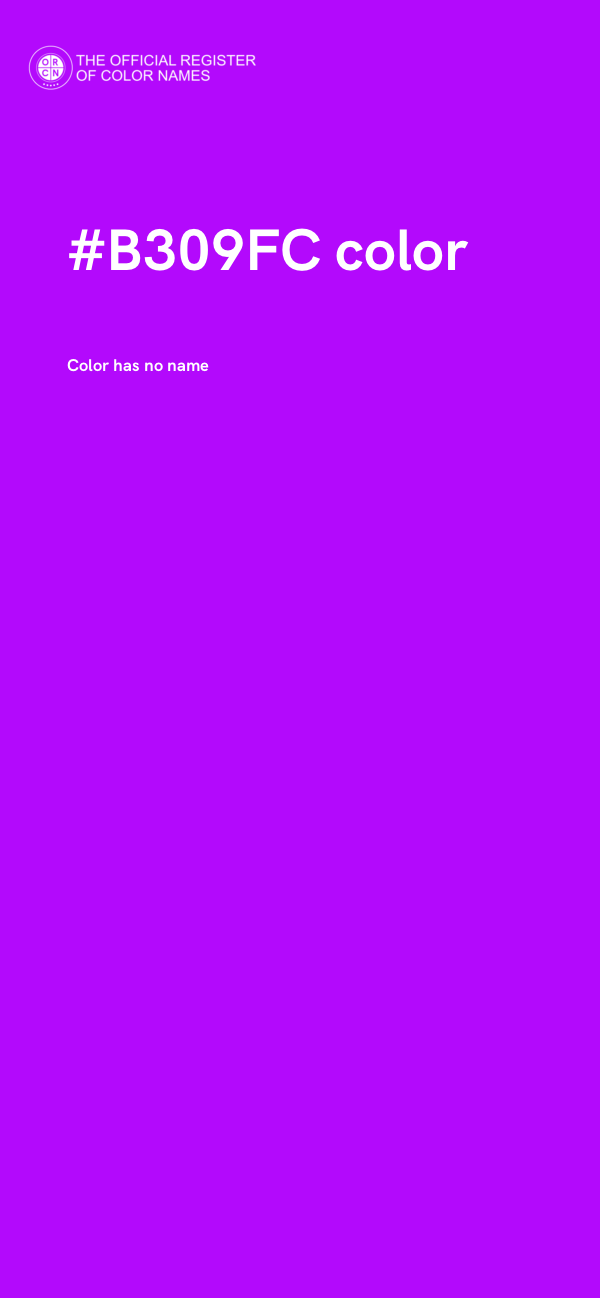 #B309FC color image