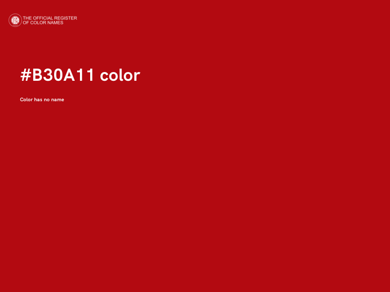 #B30A11 color image