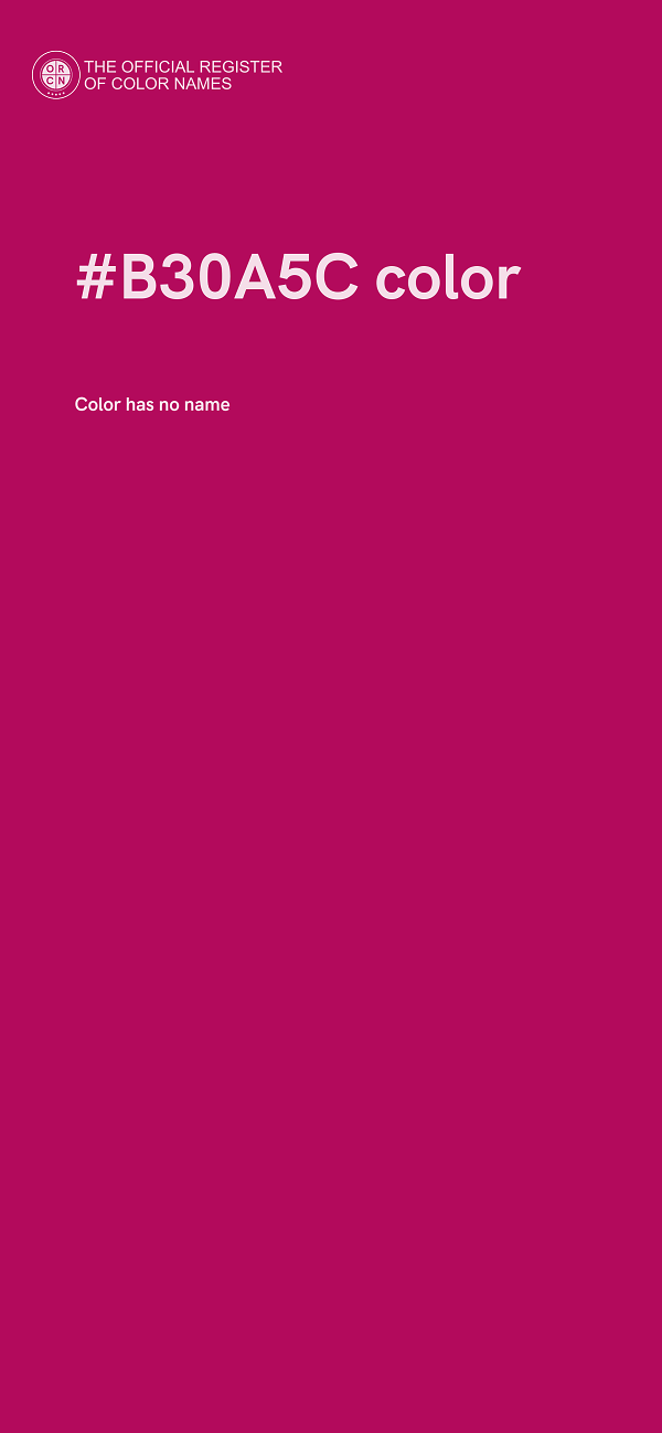 #B30A5C color image