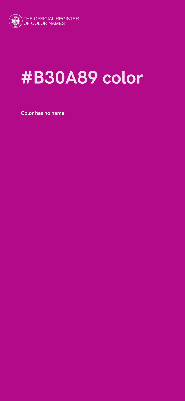 #B30A89 color image