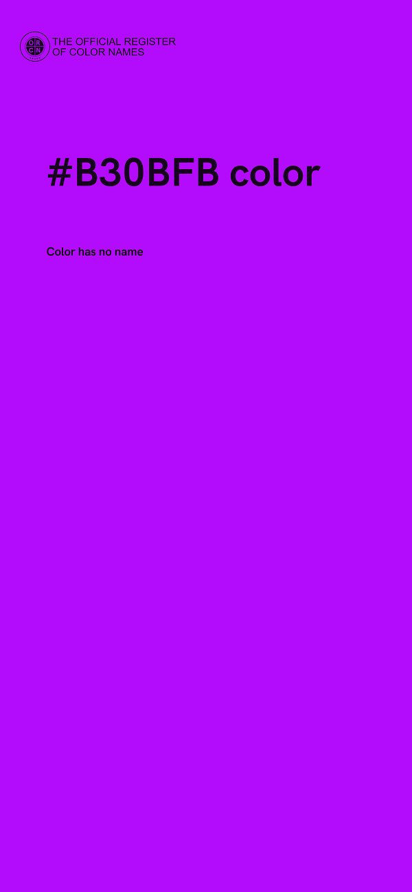 #B30BFB color image