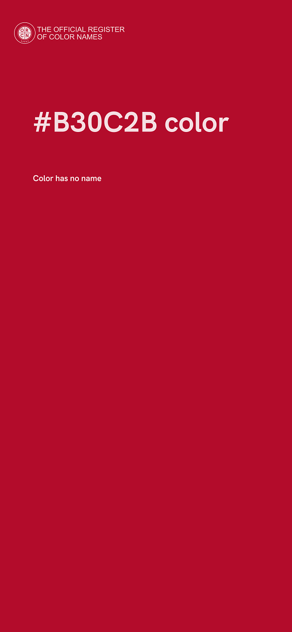 #B30C2B color image
