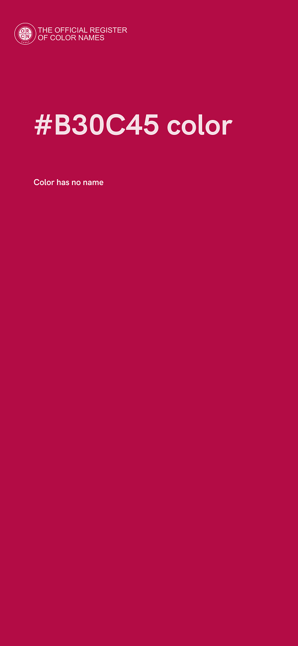 #B30C45 color image