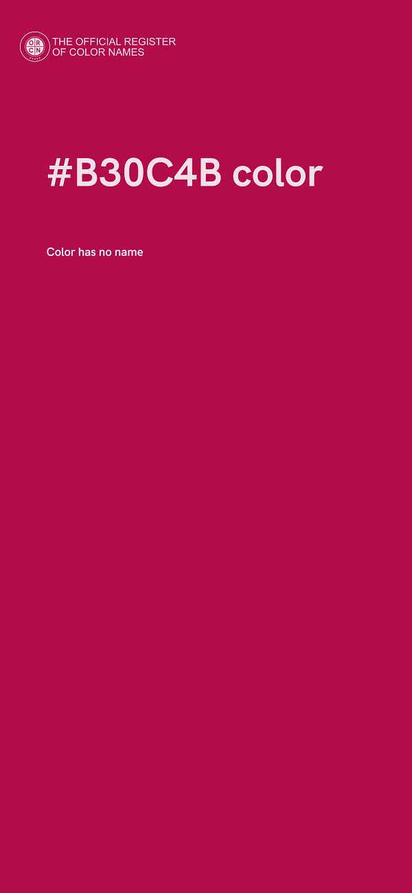 #B30C4B color image