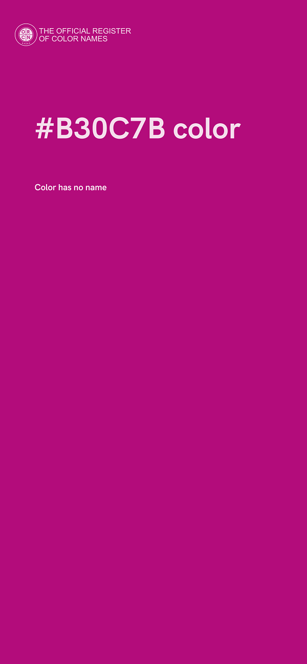 #B30C7B color image