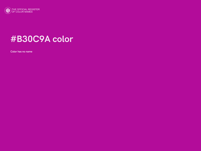 #B30C9A color image