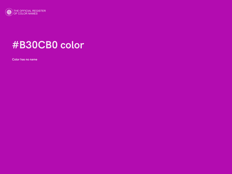 #B30CB0 color image