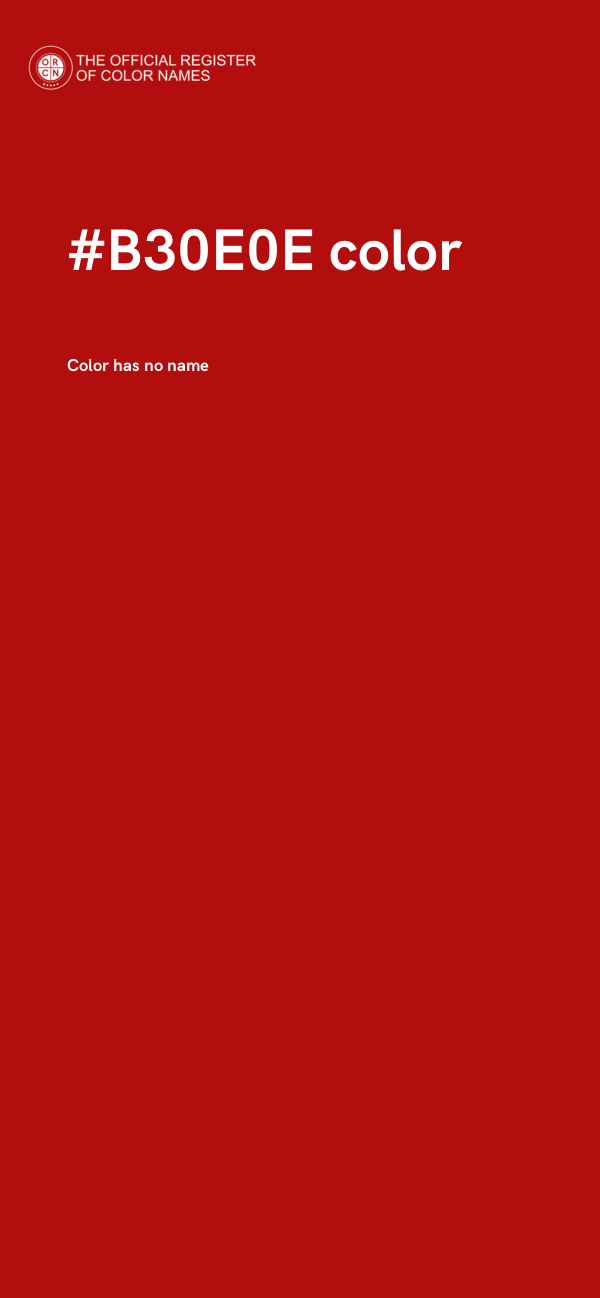 #B30E0E color image