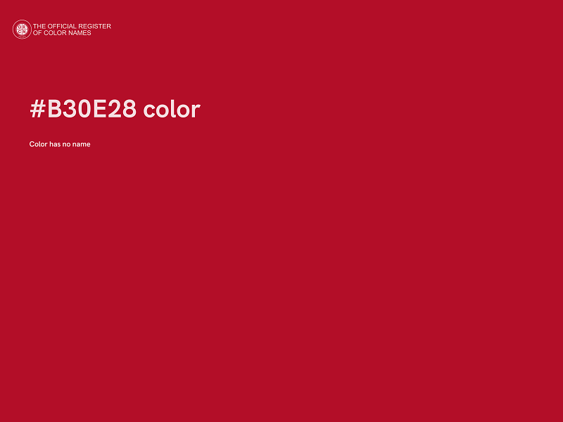 #B30E28 color image