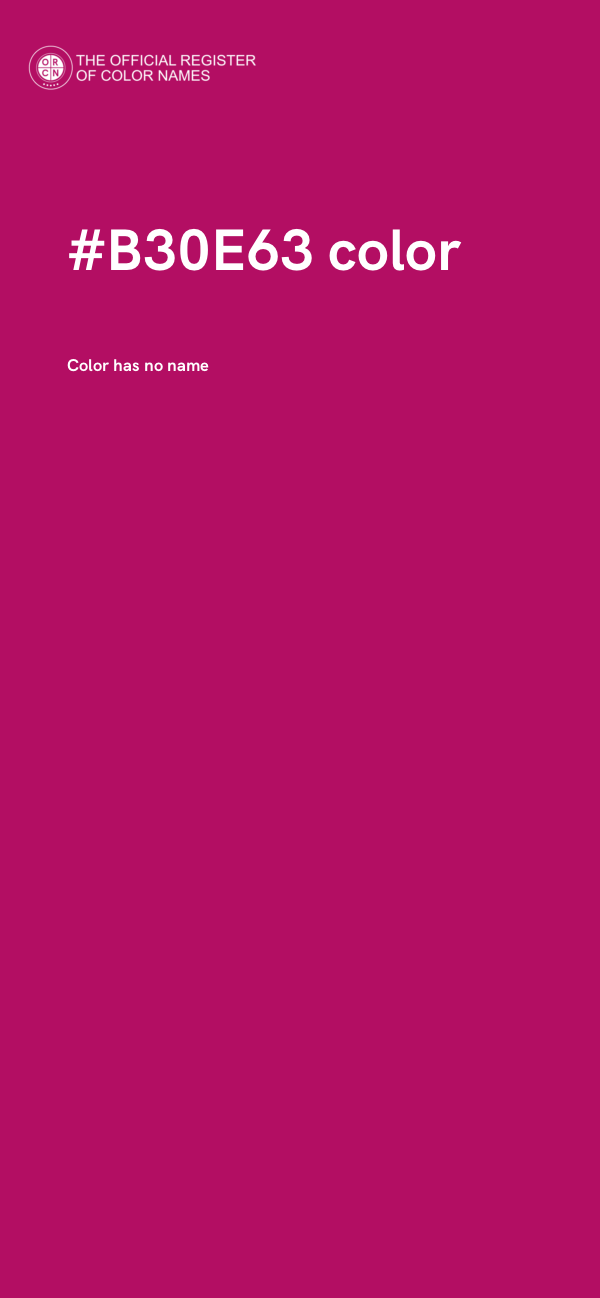 #B30E63 color image