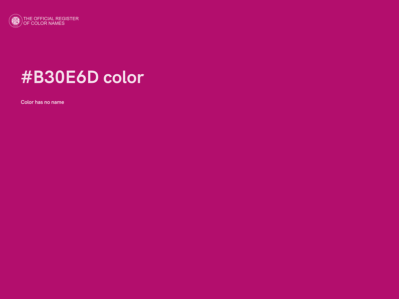 #B30E6D color image