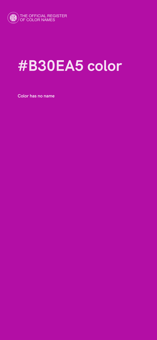 #B30EA5 color image