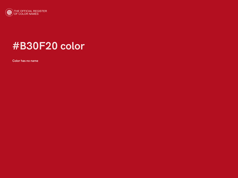 #B30F20 color image