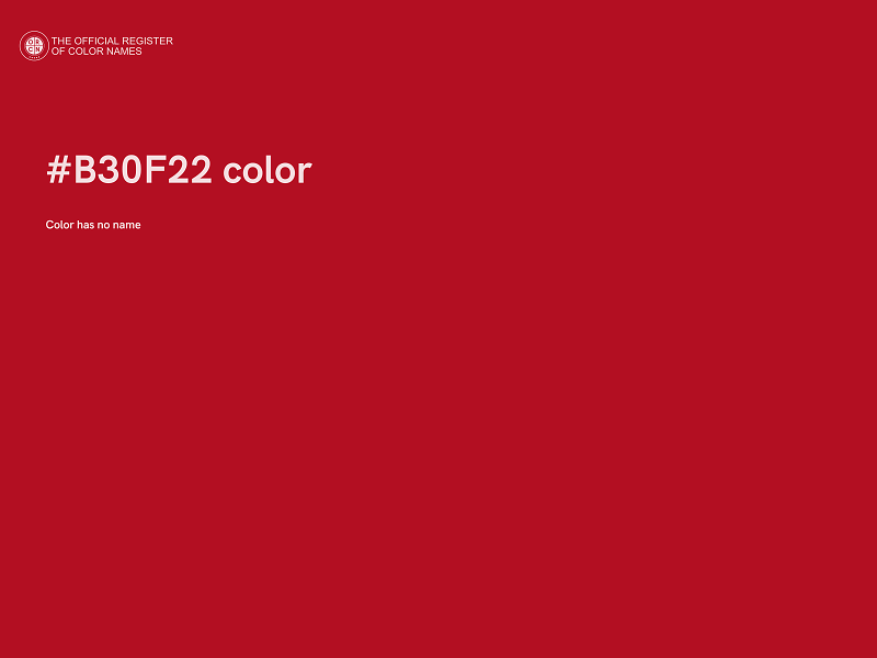 #B30F22 color image