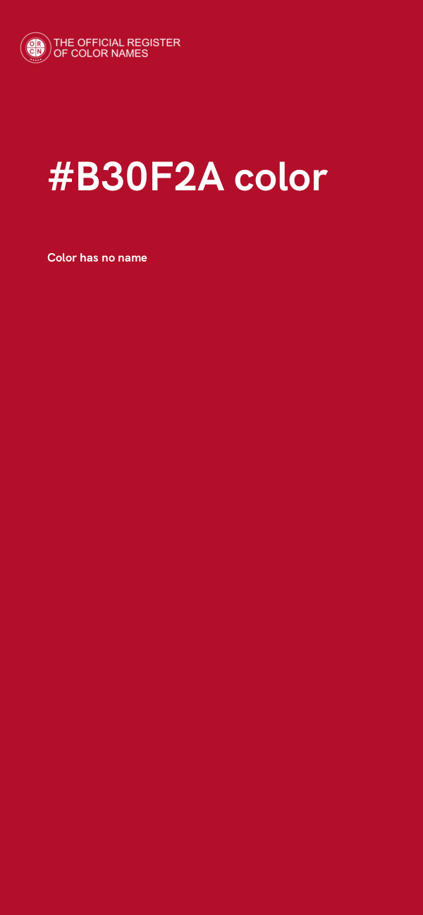 #B30F2A color image