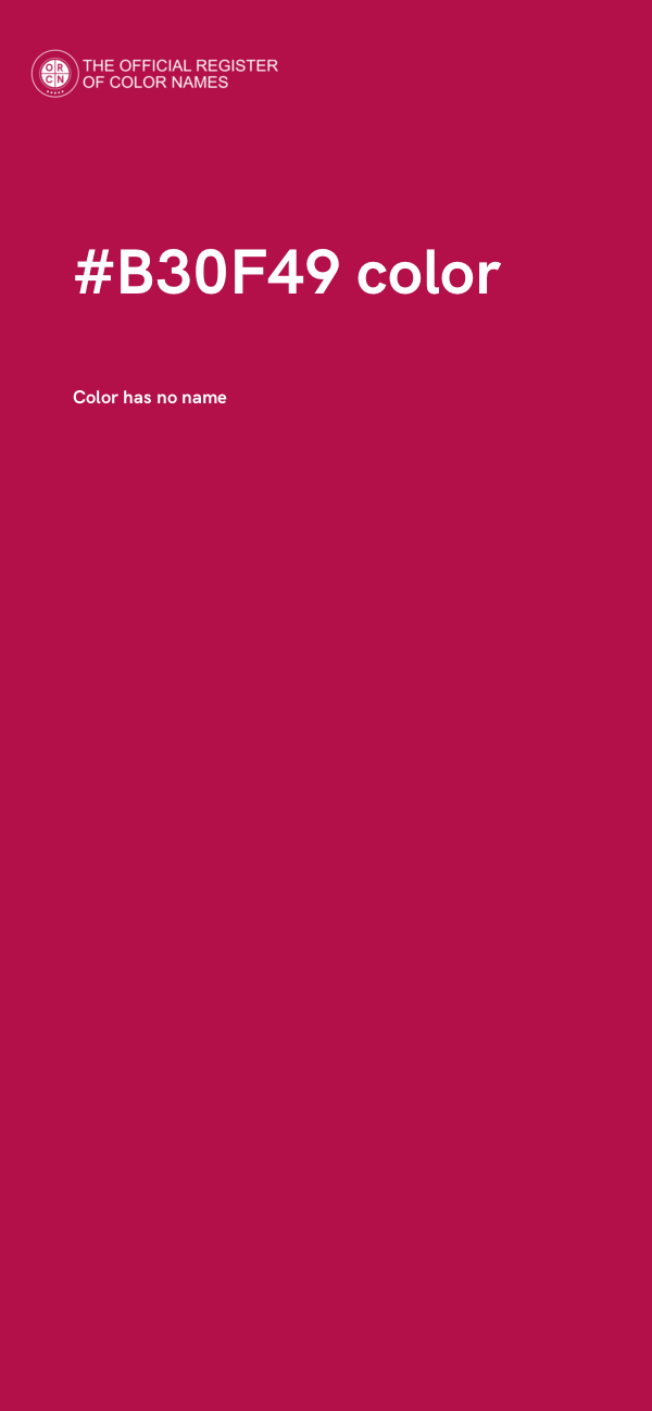 #B30F49 color image