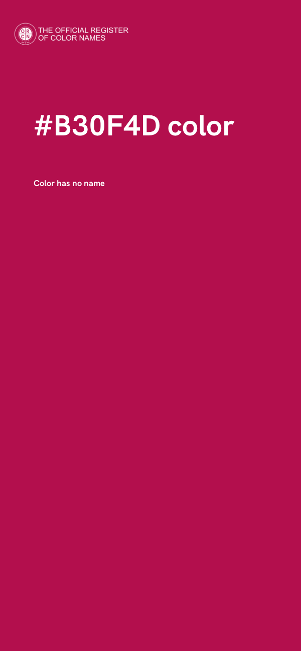 #B30F4D color image