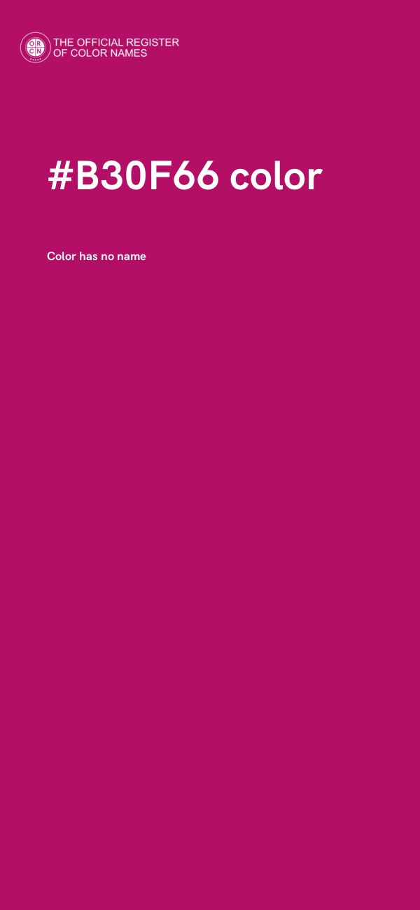 #B30F66 color image