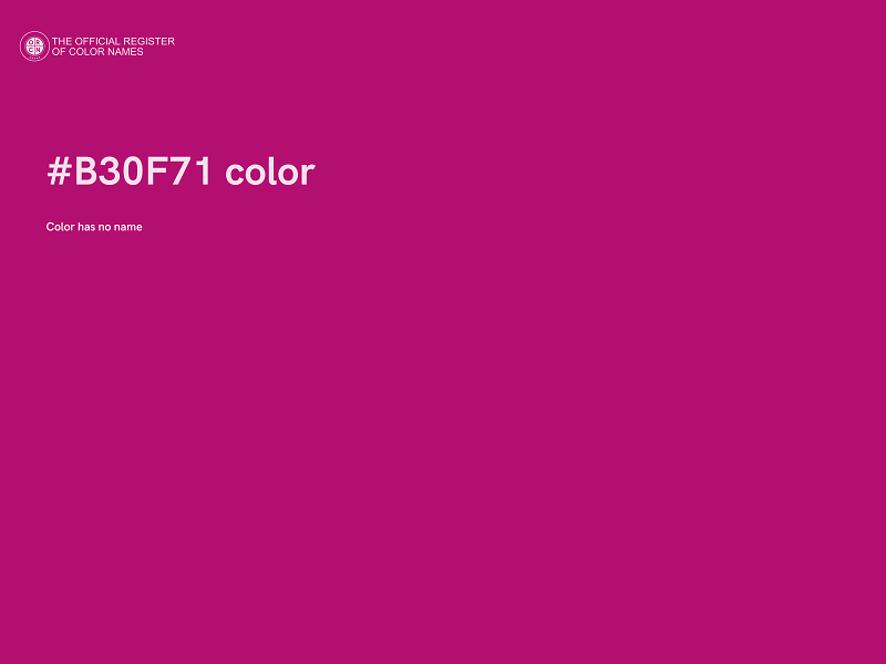 #B30F71 color image