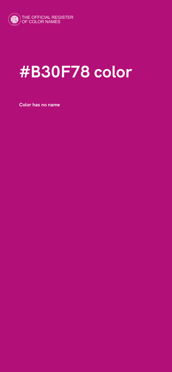 #B30F78 color image