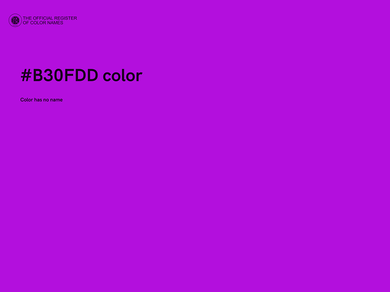 #B30FDD color image