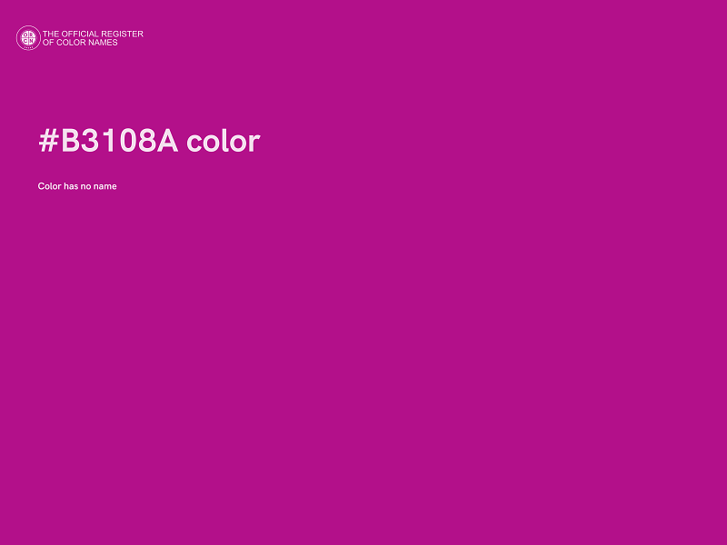#B3108A color image