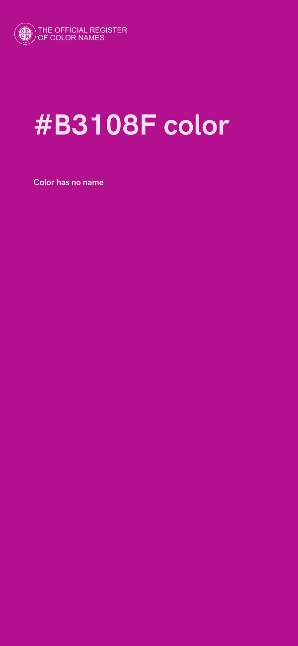 #B3108F color image