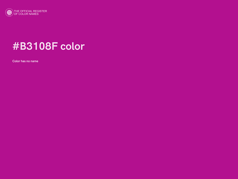 #B3108F color image