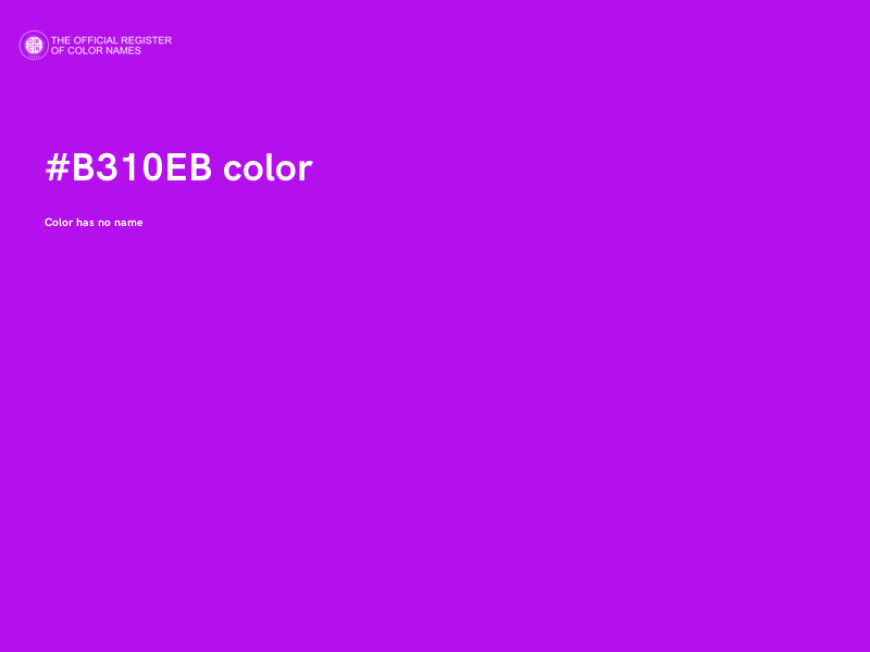 #B310EB color image