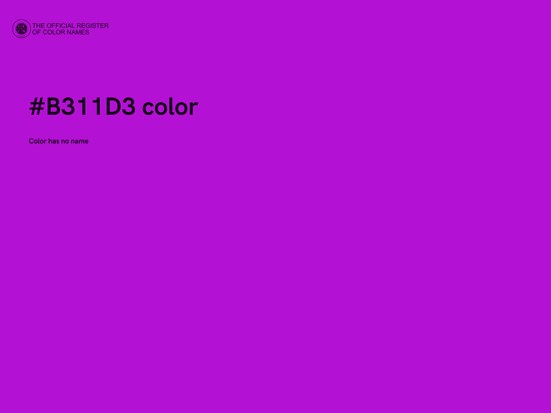 #B311D3 color image