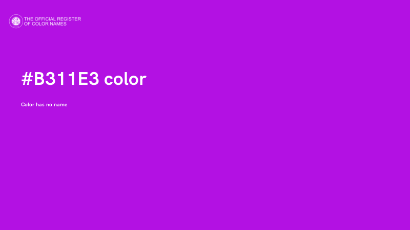 #B311E3 color image