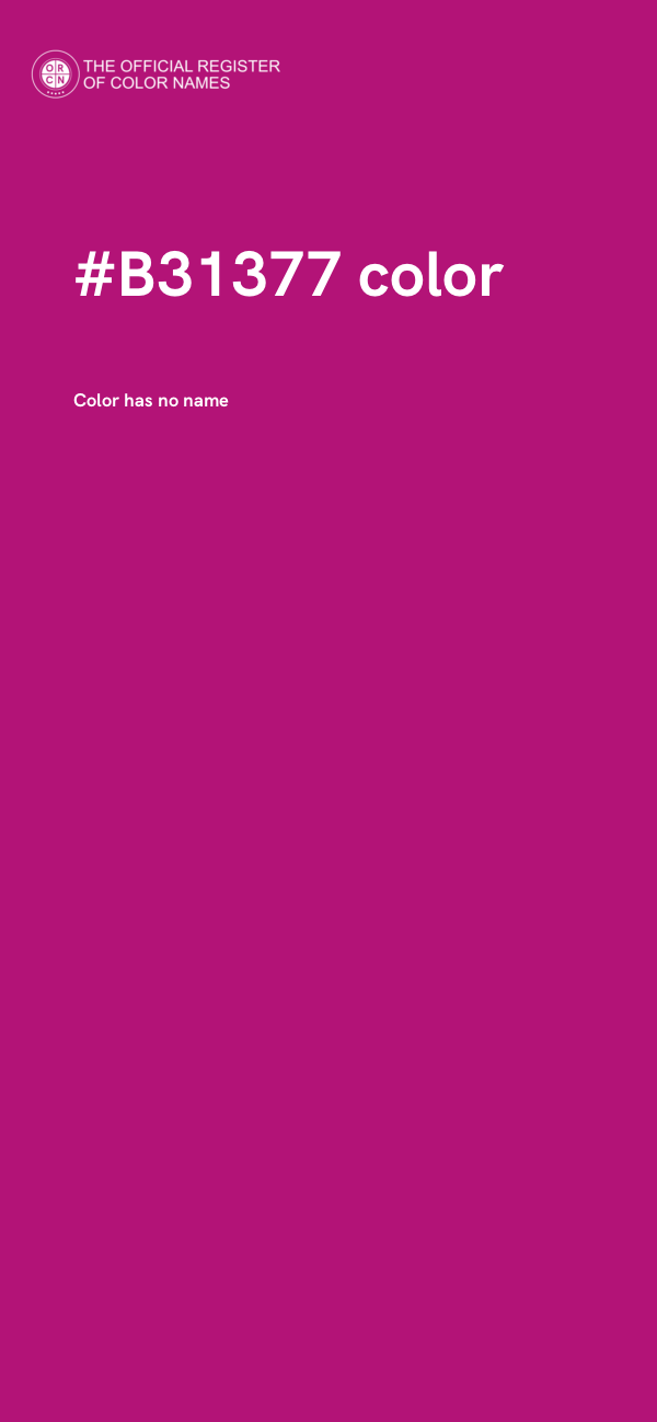 #B31377 color image