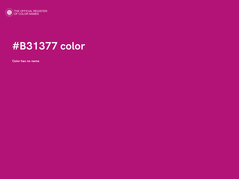 #B31377 color image