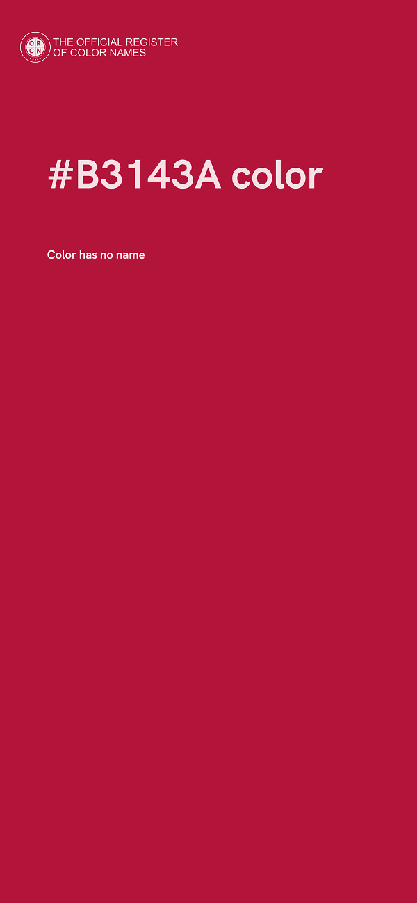 #B3143A color image