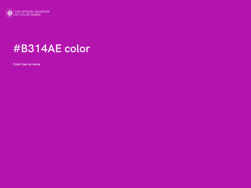 #B314AE color image