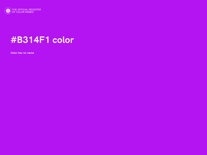 #B314F1 color image